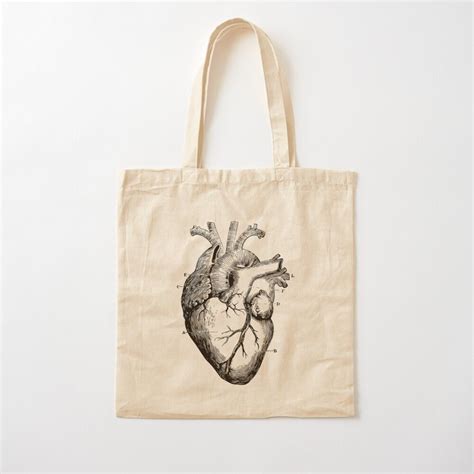 Anatomical Heart Tote Bags for Sale .